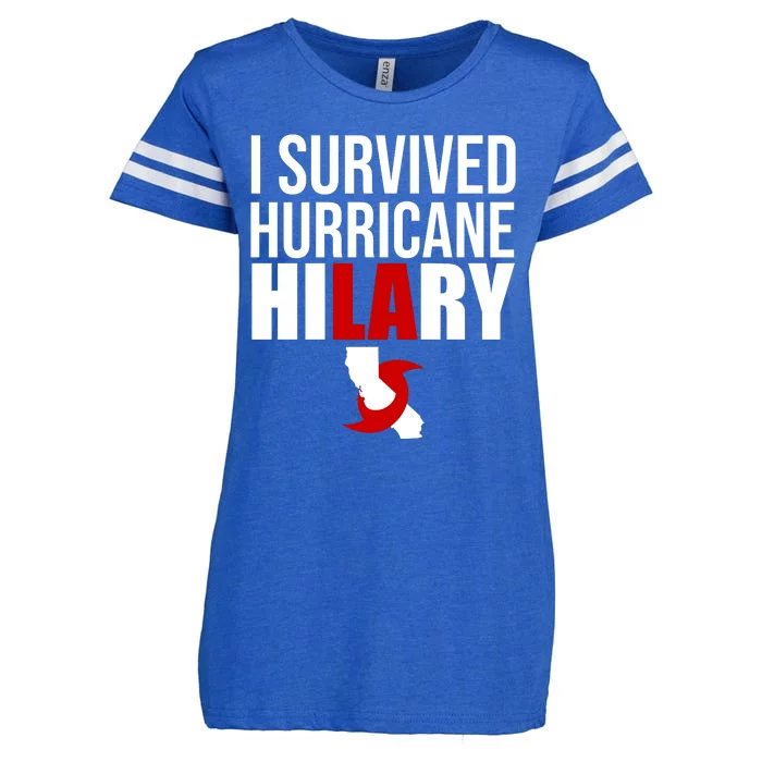 I Survived Hurricane Hilary California LA Enza Ladies Jersey Football T-Shirt