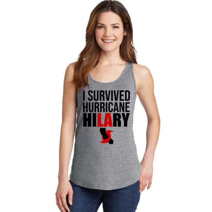 I Survived Hurricane Hilary California LA Ladies Essential Tank