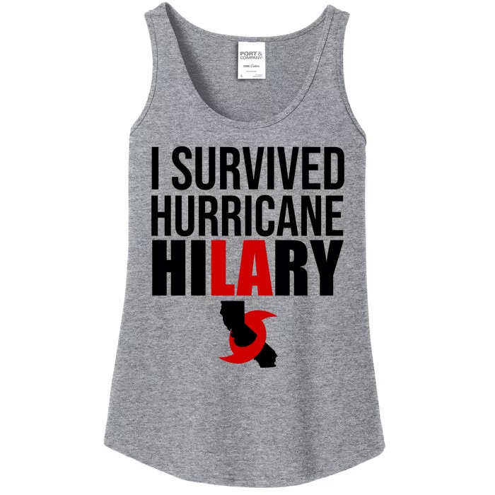 I Survived Hurricane Hilary California LA Ladies Essential Tank