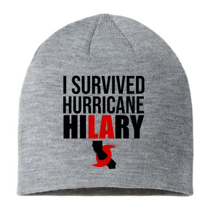 I Survived Hurricane Hilary California LA 8 1/2in Sustainable Knit Beanie