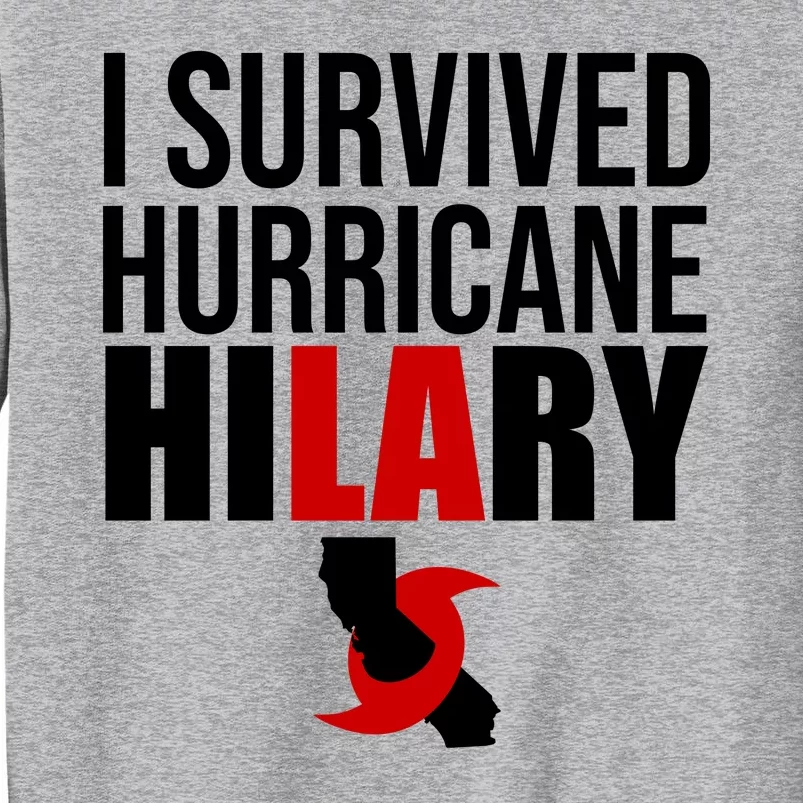 I Survived Hurricane Hilary California LA Tall Sweatshirt