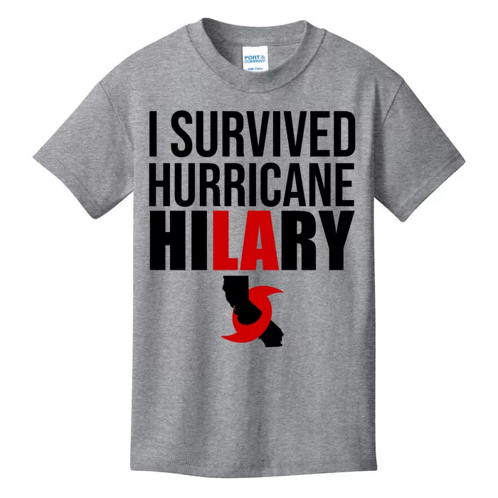 I Survived Hurricane Hilary California LA Kids T-Shirt