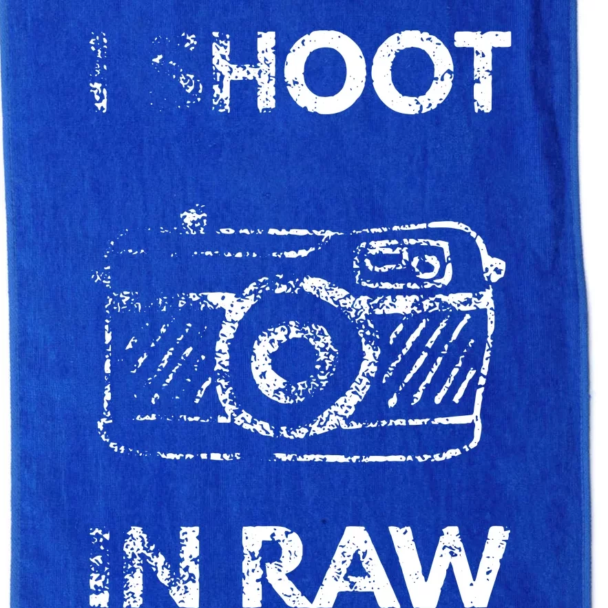 I Shoot In RAW Photographer Platinum Collection Golf Towel