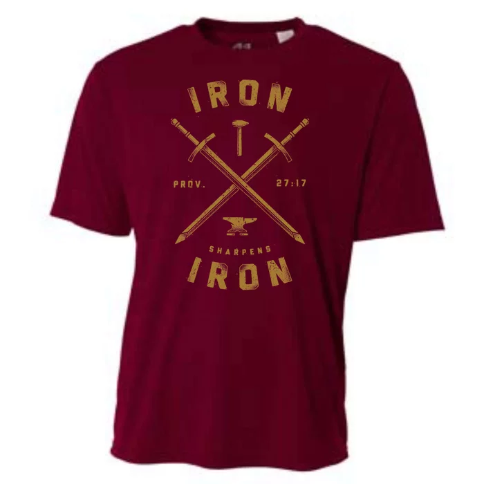 Iron Sharpens Iron – Men Women Athletic Cooling Performance Crew T-Shirt