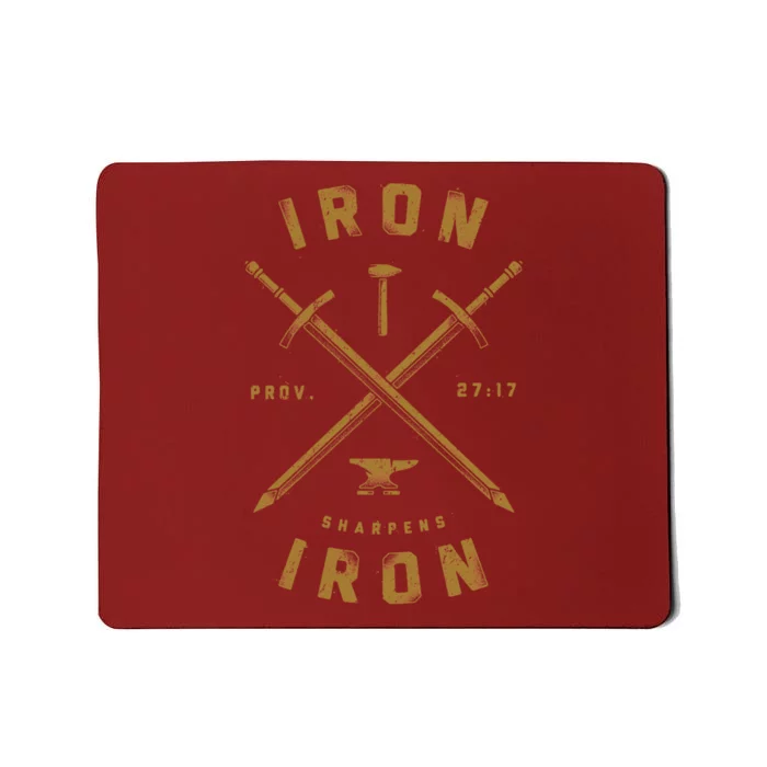 Iron Sharpens Iron – Men Women Athletic Mousepad