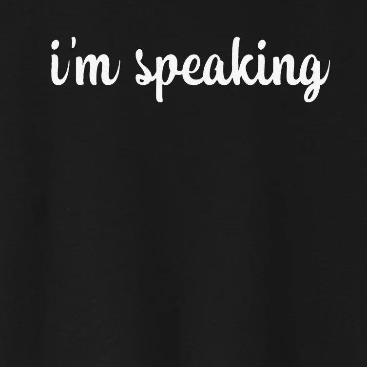 IM Speaking Women's Crop Top Tee