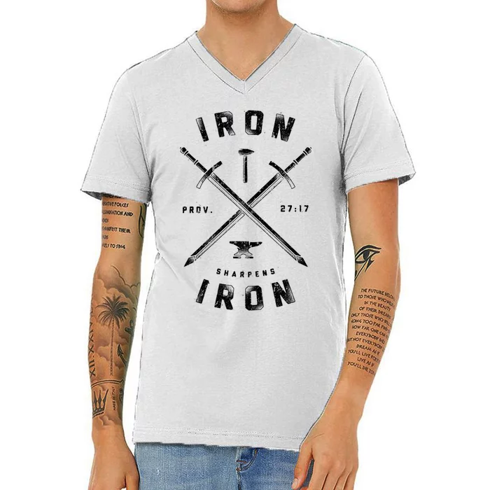 Iron Sharpens Iron V-Neck T-Shirt