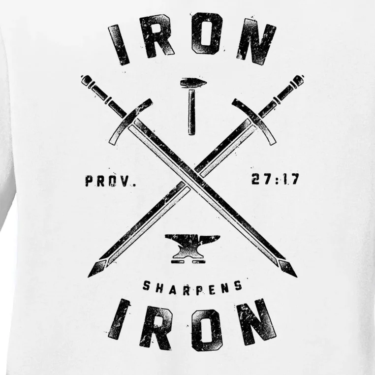 Iron Sharpens Iron Ladies Long Sleeve Shirt