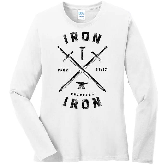 Iron Sharpens Iron Ladies Long Sleeve Shirt