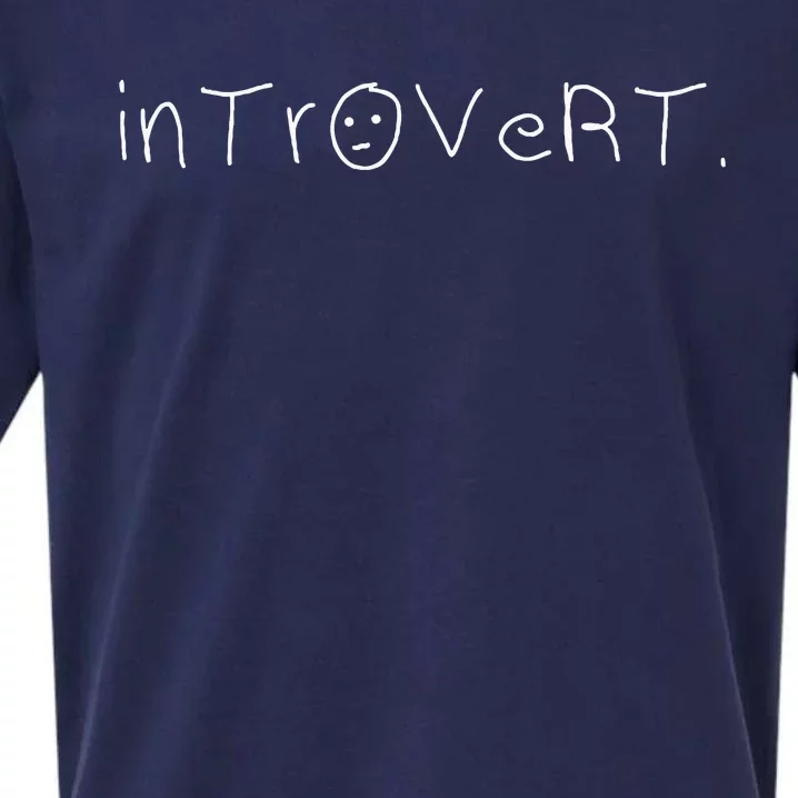 Introvert Shyness Introverts Shy Introverted Sueded Cloud Jersey T-Shirt