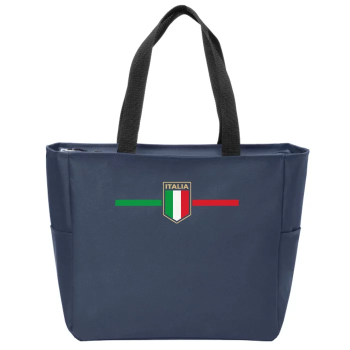 Italy Soccer Italia Football Fan Zip Tote Bag