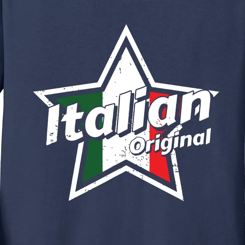 Italian Shirts Italy Flag Shirts Proud Men Italian Kids Long Sleeve Shirt