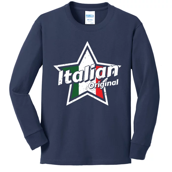 Italian Shirts Italy Flag Shirts Proud Men Italian Kids Long Sleeve Shirt