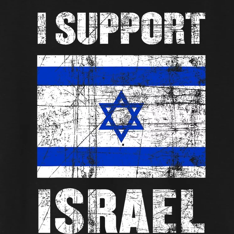 I Support Israel We Stand With Israel I Stand With Israel Women's Crop Top Tee