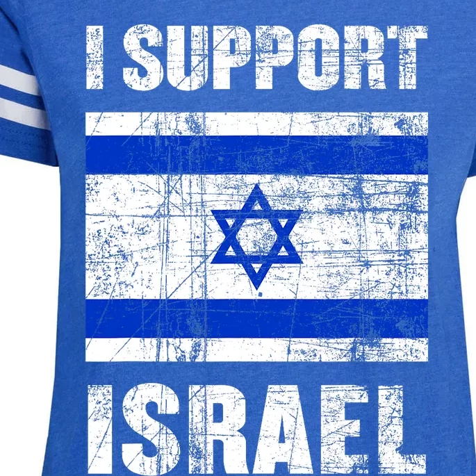 I Support Israel We Stand With Israel I Stand With Israel Enza Ladies Jersey Football T-Shirt