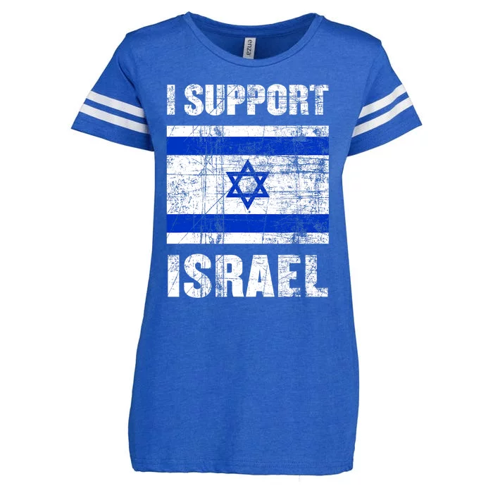 I Support Israel We Stand With Israel I Stand With Israel Enza Ladies Jersey Football T-Shirt