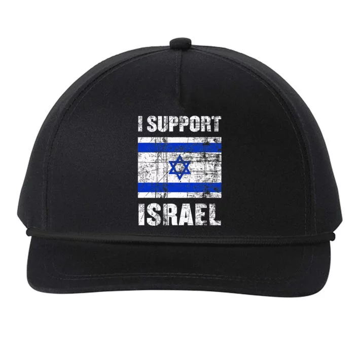 I Support Israel We Stand with Israel I Stand With Israel Snapback Five-Panel Rope Hat