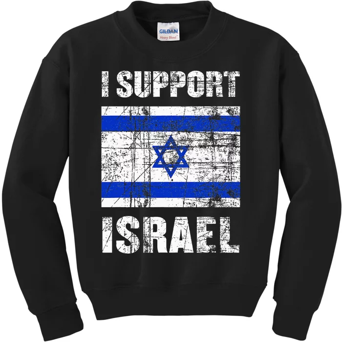 I Support Israel We Stand with Israel I Stand With Israel Kids Sweatshirt