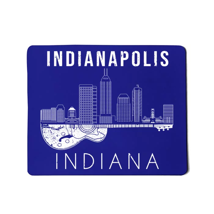 Indianapolis Souvenir Indiana Music Guitar Indianapolis Meaningful Gift Mousepad