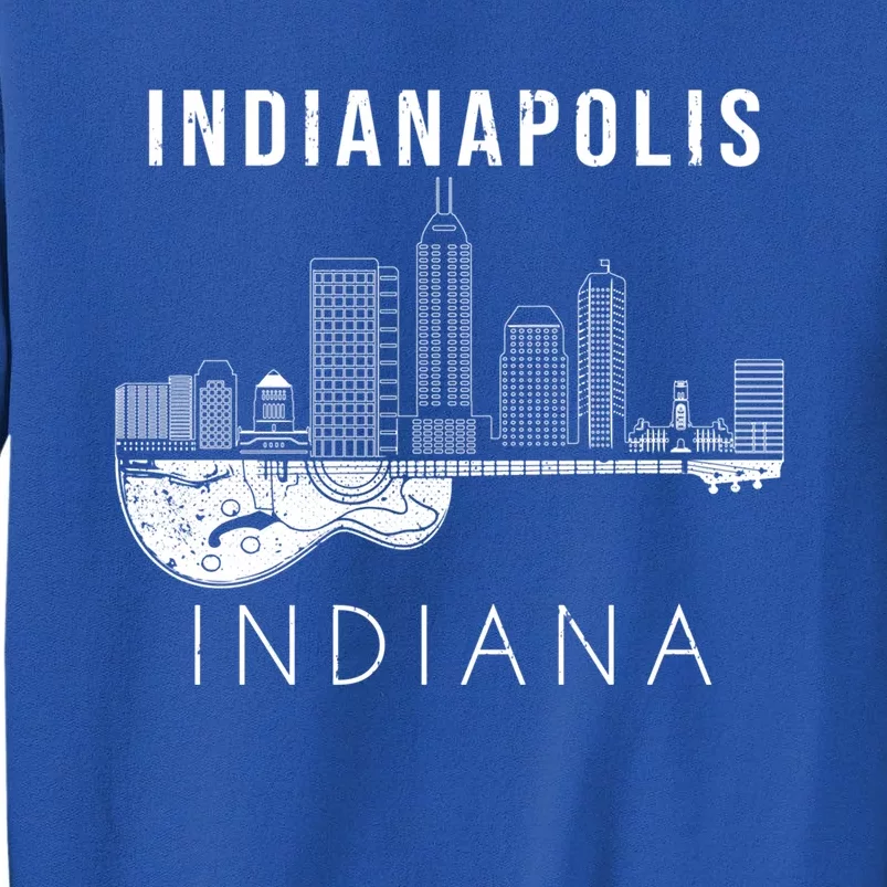 Indianapolis Souvenir Indiana Music Guitar Indianapolis Meaningful Gift Tall Sweatshirt