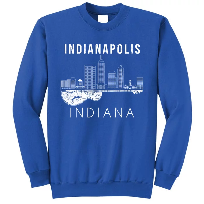 Indianapolis Souvenir Indiana Music Guitar Indianapolis Meaningful Gift Tall Sweatshirt