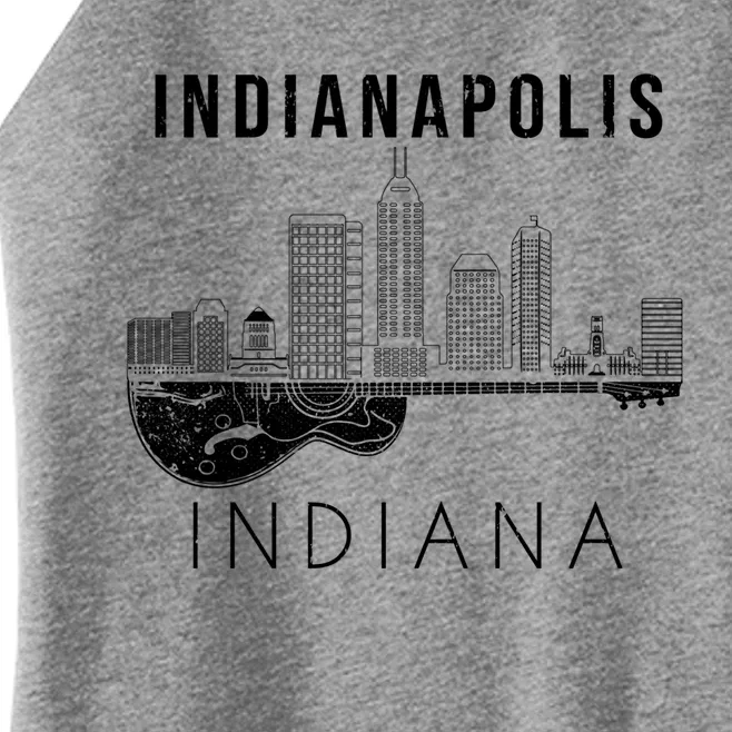 Indianapolis Souvenir Indiana Music Guitar Indianapolis Meaningful Gift Women’s Perfect Tri Rocker Tank