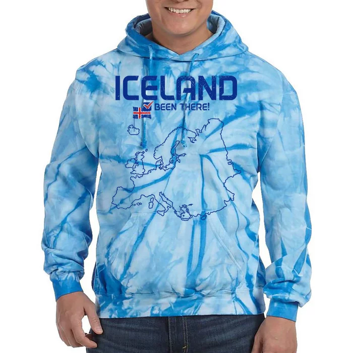 Iceland Souvenir Tie Dye Hoodie