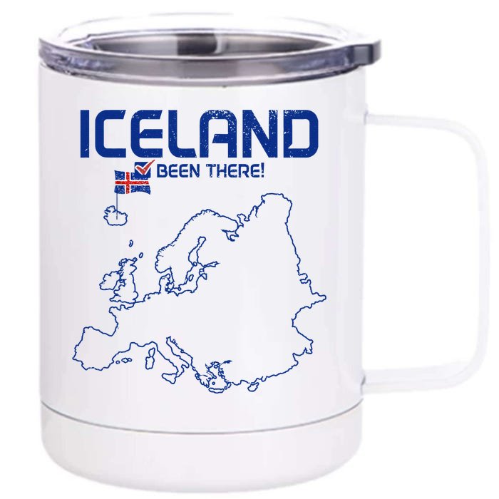 Iceland Souvenir Front & Back 12oz Stainless Steel Tumbler Cup