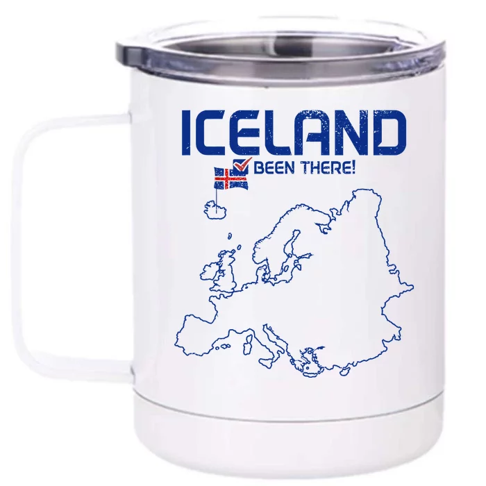 Iceland Souvenir Front & Back 12oz Stainless Steel Tumbler Cup