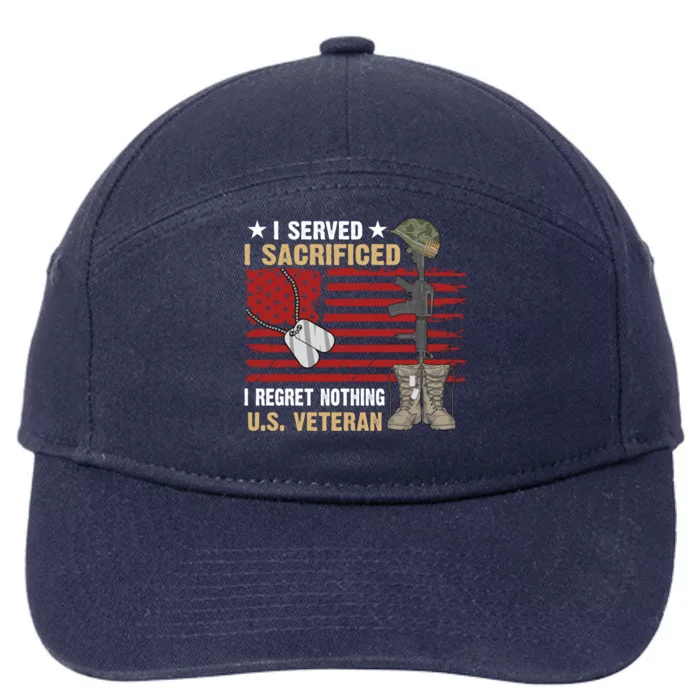 I Served I Sacrificed Gift 7-Panel Snapback Hat