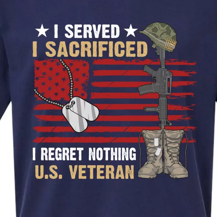 I Served I Sacrificed Gift Sueded Cloud Jersey T-Shirt