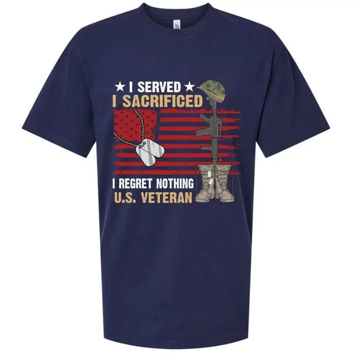 I Served I Sacrificed Gift Sueded Cloud Jersey T-Shirt