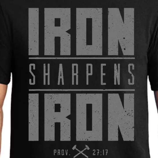 Iron Sharpens Iron Christian Bible Scripture Gym Workout Pajama Set