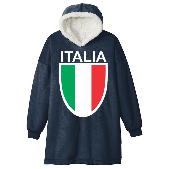 Italia Soccer Hooded Wearable Blanket