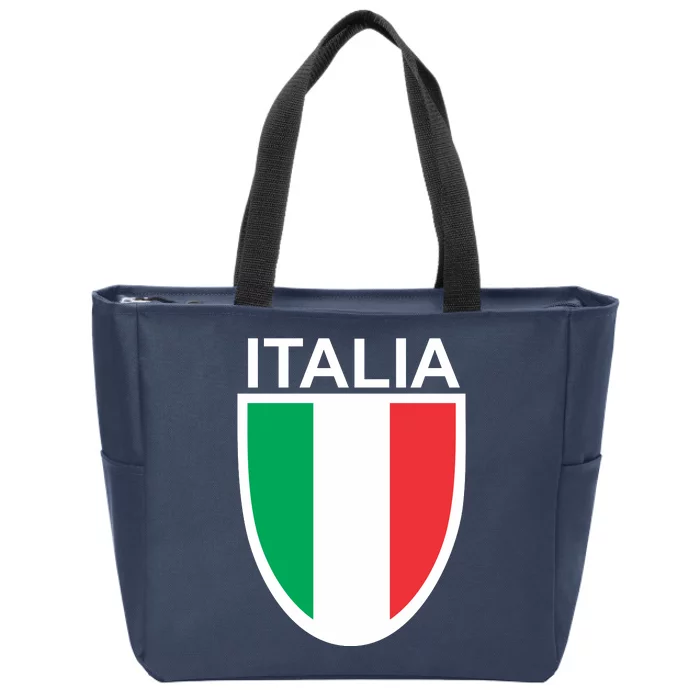 Italia Soccer Zip Tote Bag