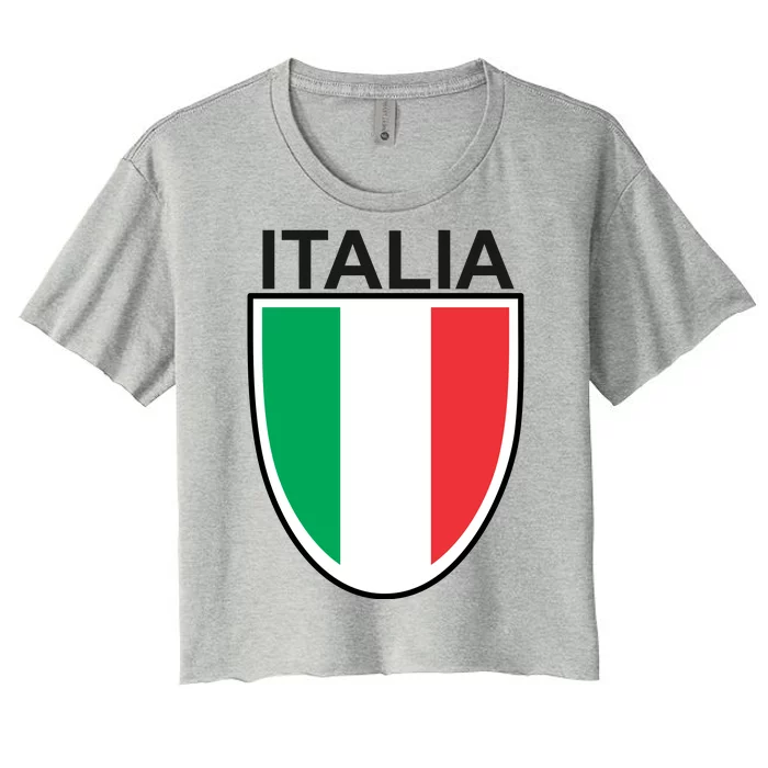 Italia Soccer Women's Crop Top Tee