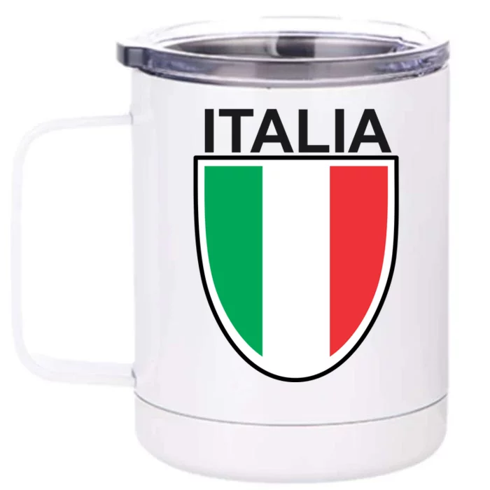 Italia Soccer Front & Back 12oz Stainless Steel Tumbler Cup