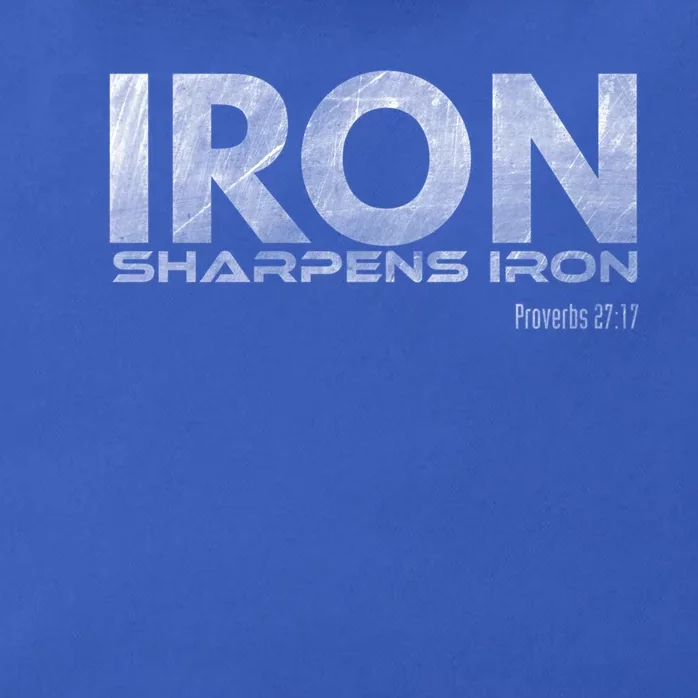 Iron Sharpens Iron Funny Gift Zip Tote Bag