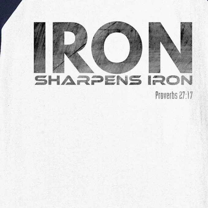 Iron Sharpens Iron Funny Gift Baseball Sleeve Shirt