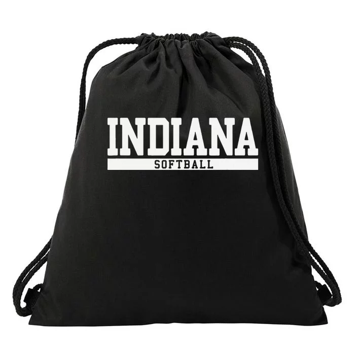 Indiana Softball Drawstring Bag