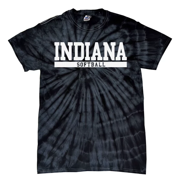 Indiana Softball Tie-Dye T-Shirt