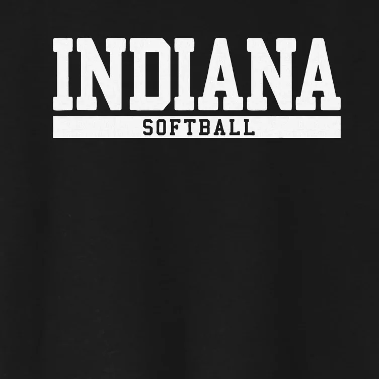 Indiana Softball Women's Crop Top Tee