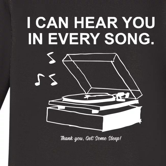 Ithinkihatemyself Store I Can Hear You In Every Song Limited Baby Long Sleeve Bodysuit