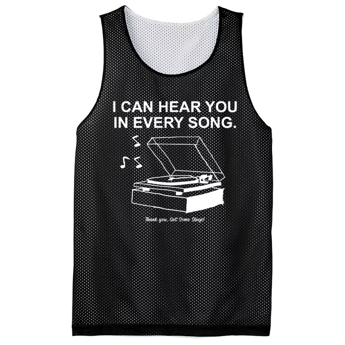 Ithinkihatemyself Store I Can Hear You In Every Song Limited Mesh Reversible Basketball Jersey Tank