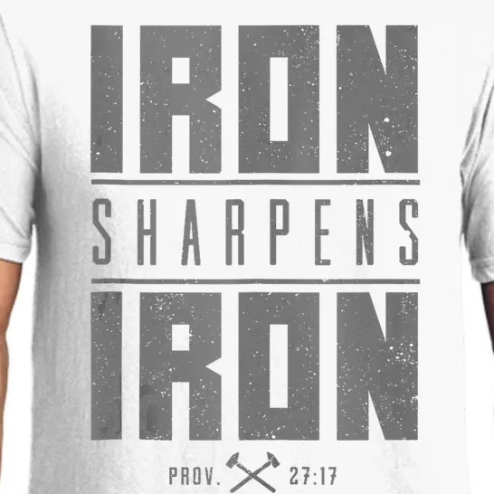 Iron Sharpens Iron Christian Bible Scripture Gym Pajama Set