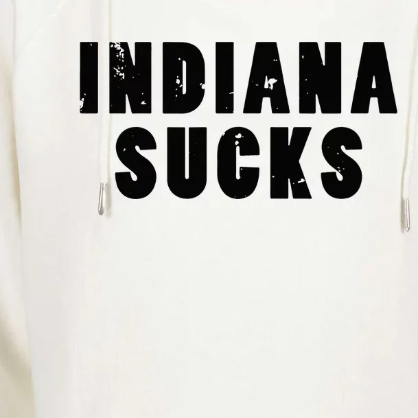 Indiana Sucks Womens Funnel Neck Pullover Hood