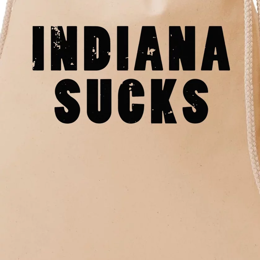 Indiana Sucks Drawstring Bag