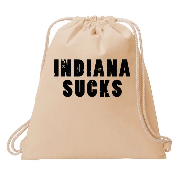 Indiana Sucks Drawstring Bag