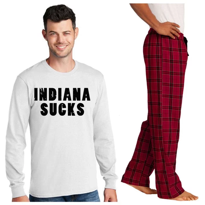 Indiana Sucks Long Sleeve Pajama Set