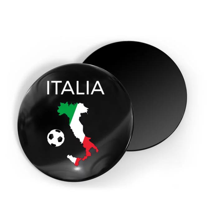 Italy Soccer Italia Forza Azzurri Italian Flag Long Sleeve Magnet